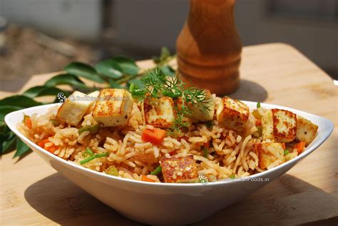 How to make simple paneer fried rice-Step by step photos with video ...