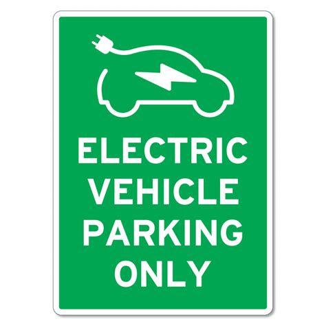 Electric Vehicle Parking Only Sign - The Signmaker