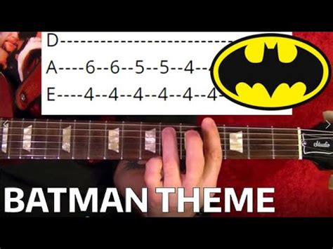 Batman Theme (tv 1966) EASY Guitar Lesson With Tabs - YouTube