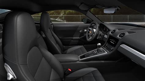 2020 Black Porche 718 Car Interior Leather | Porche car, Porsche cars ...