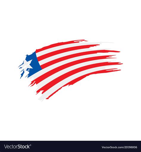 Liberia flag Royalty Free Vector Image - VectorStock