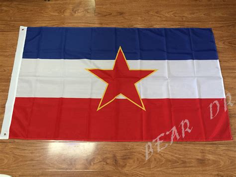 3x5 ft Old Yugoslavia Flag Polyester 1945-1992 SFRJ Yugoslav Yugoslavia ...