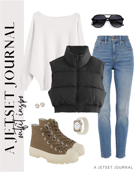 5 Simple Puffer Vest Outfit Ideas - A Jetset Journal