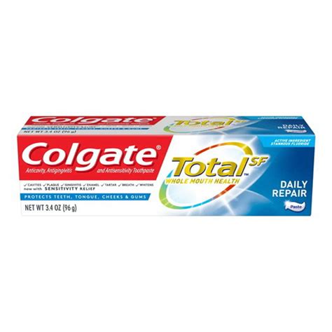 Colgate Total SF Daily Repair Toothpaste, 3.4 Oz