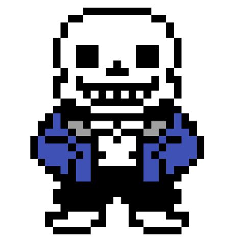 Pixilart - Sans (Transparent) by ITheGamerBossI