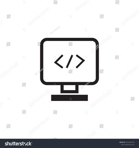 Programmer Vector Icon Design Template Stock Vector (Royalty Free ...