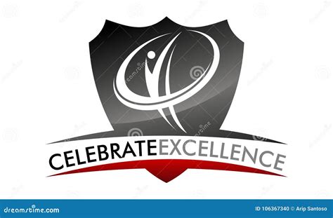 Celebrate Excellence Logo Design Template Stock Vector - Illustration ...