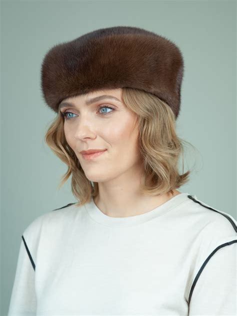 Classic Natural Brown Mink Fur Hat | Handmade by NordFur