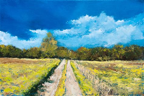 Fields Road - Oil Painting - Fine Arts Gallery - Original fine Art Oil ...