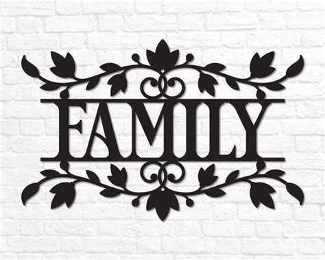 Metal Family Sign Metal Family Wall Decor Family Wall Art Family Wall ...