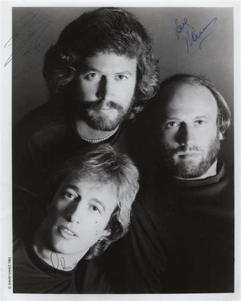 BEE GEES: Signed 8 x 10 photograph by all three members of t