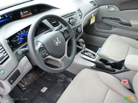 Gray Interior 2012 Honda Civic LX Sedan Photo #75811672 | GTCarLot.com