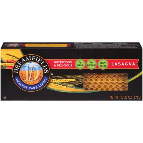 Dreamfields® Healthy Carb Living® Lasagna Pasta 13.25 oz. Box - Walmart ...