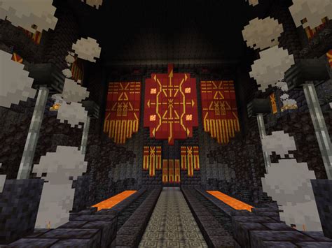 Made a throne room with mostly Nether update blocks - Minecraft ...