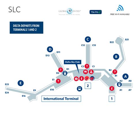 Salt Lake City Airport Map