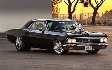 Download wallpapers Chevrolet Chevelle SS, tuning, 1968 cars, muscle ...