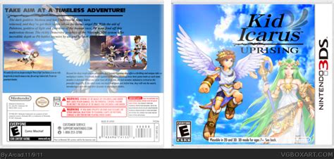 Kid Icarus: Uprising Nintendo 3DS Box Art Cover by Arcad