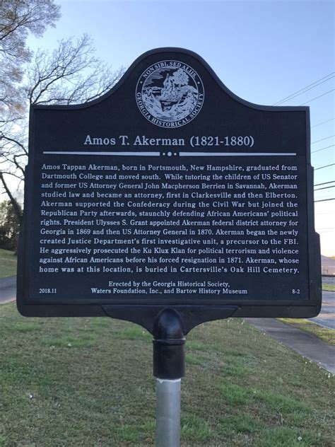 Amos T. Akerman (1821-1880) - Georgia Historical Society