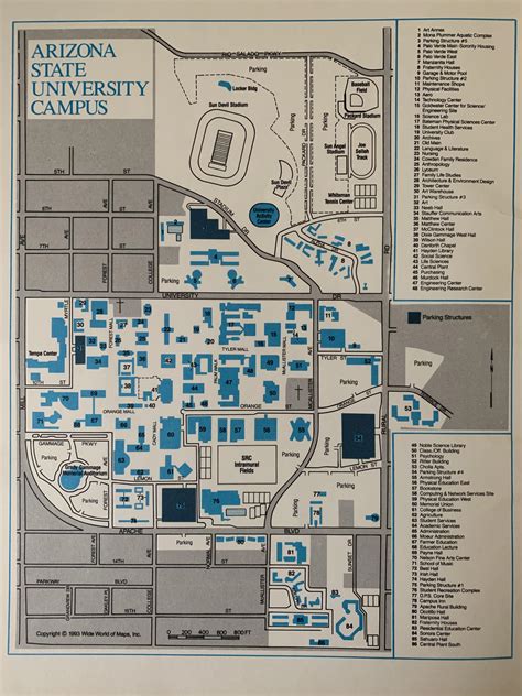 Asu Tempe Campus Map - Metro Map