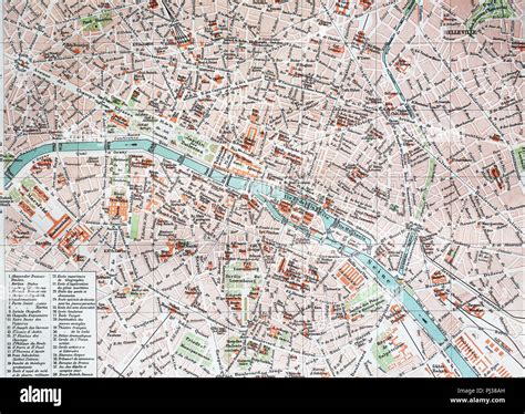 Plan des rues de Paris, 1890, la France, l'amélioration numérique ...