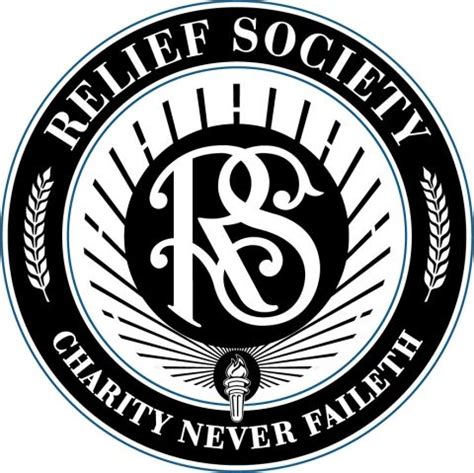 Relief Society Seal Black and White | Relief Society Activities | Pin…