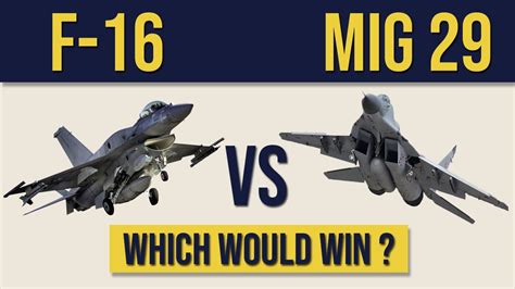 F 16 vs MiG 29 - Which would win? - YouTube