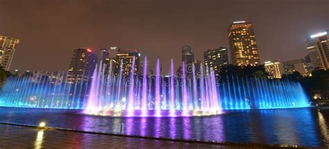 Water Fountain Show at KLCC Park. Kuala Lumpur. Malaysia Editorial ...