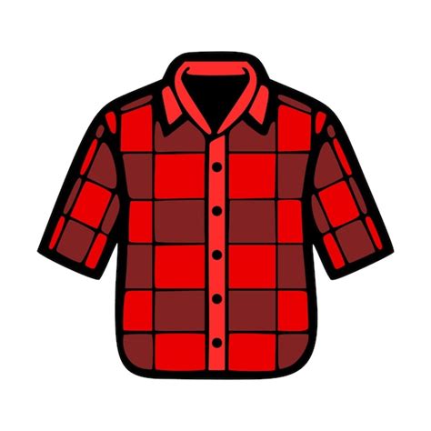 flannel shirt vector clip art illustration 28230219 Vector Art at ...