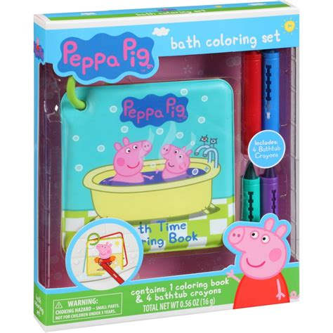 Peppa Pig Bath Coloring Gift Set, 5 pc - Walmart.com - Walmart.com