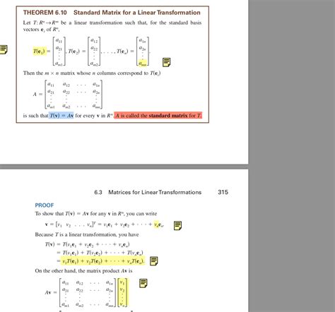 Find standard matrix of linear transformation. Is this right ...