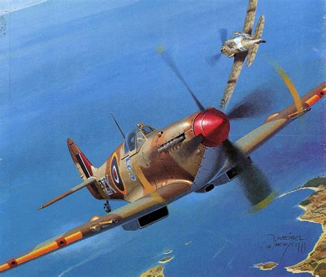 Spitfire MkIX PFT by Jarosław Wróbel | Wwii plane art, Airplane art ...