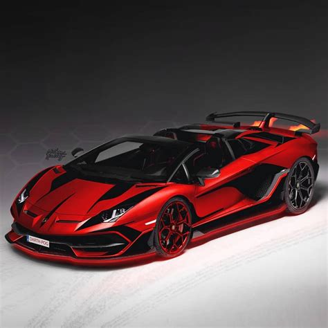 #Aventador #SVJ #Roadster #Black #Red #DevilWrap 😈 | Lamborghini cars ...