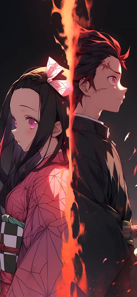 Demon Slayer Tanjiro & Nezuko Wallpaper - Anime Wallpaper Phone