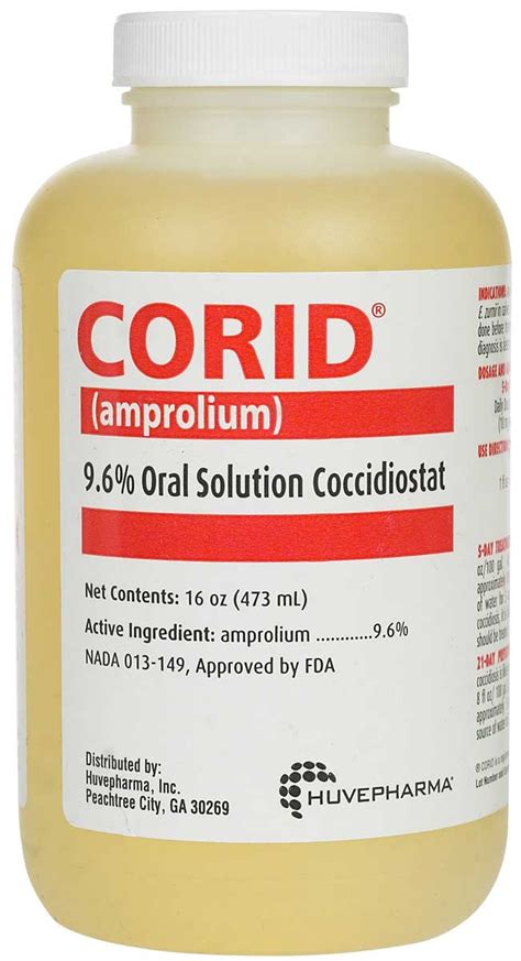 Corid Solution 9.6% Merial ( - Oral Medications - Coccidiosis)