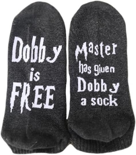 Himozoo Novelty Socks,100% Cotton Master Has Given Dobby a Sock Dobby ...