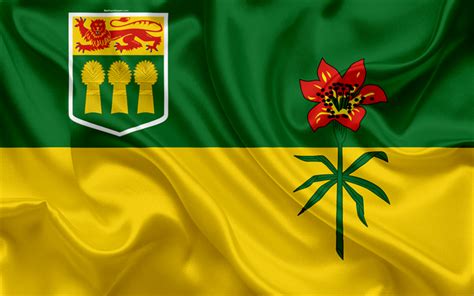 Download wallpapers Flag of Saskatchewan, Canada, 4k, province ...