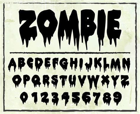 Halloween Font Svg Ttf Zombie Font Horror Font Scary Font Creepy Font ...