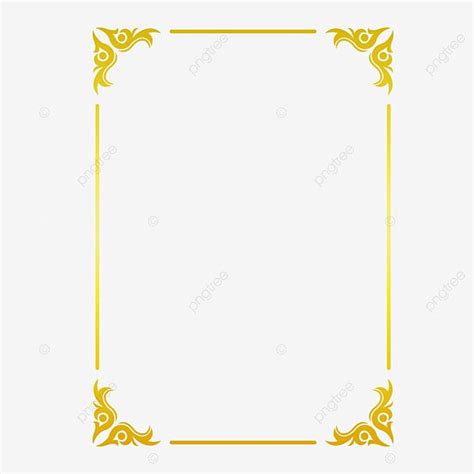 an ornate gold frame on a white background png and psd files for free