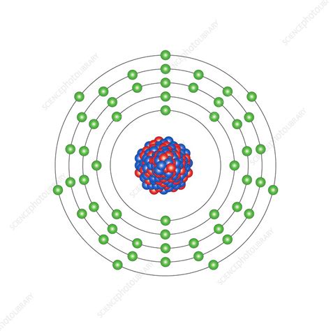 Iodine, atomic structure - Stock Image C013/1603 - Science Photo Library