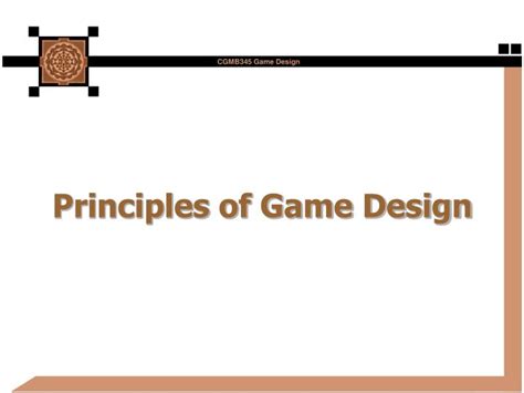 PPT - Principles of Game Design PowerPoint Presentation, free download ...