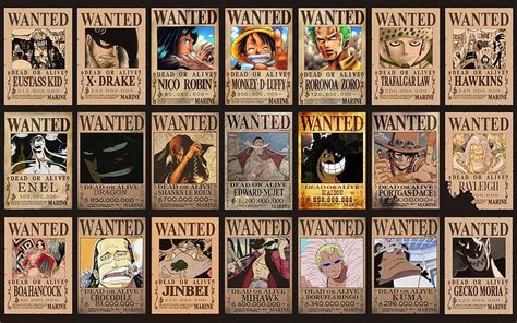 One Piece Shanks Crew Bounty