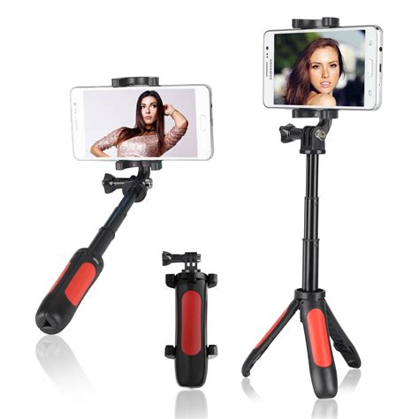 Phone Tripod, Portable Cell Phone Selfie Tripod Stand, Desktop Handheld ...