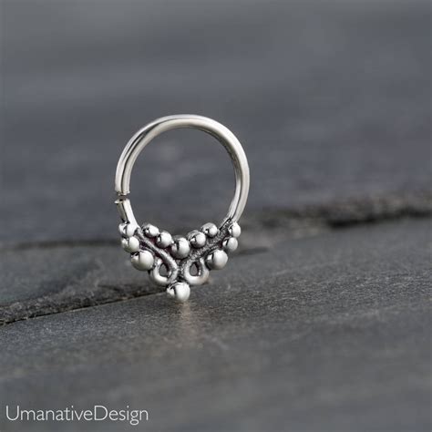 18g Septum Ring Nose Septum Silver Septum Ring Nose Ring - Etsy