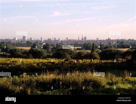 Coventry city skyline England UK Stock Photo - Alamy