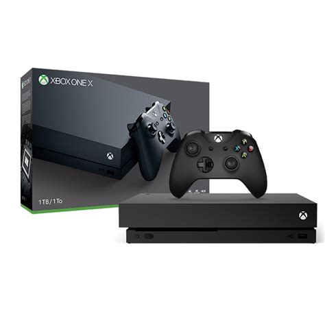 Restored Microsoft Xbox One X 1TB, 4K Ultra HD Gaming Console in Black ...