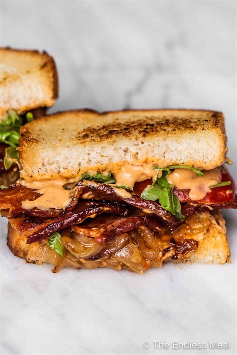 BEST Bacon Sandwich with Caramelized Onions - The Endless Meal®