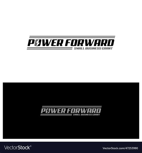 Power logo template creative design Royalty Free Vector