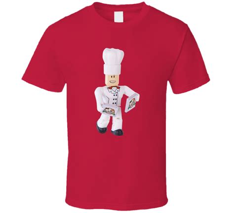 Roblox Work At A Pizza Place Chef Figurine Video Game Gamer T Shirt ...