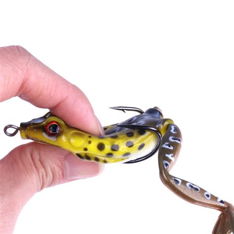 5pcs 15.5g 5.5cm High Quality Frog Lures Soft Baits For Snakehead Bass ...