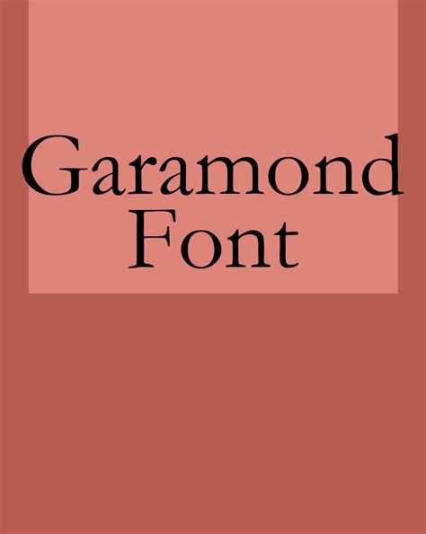 Garamond Font Free Download